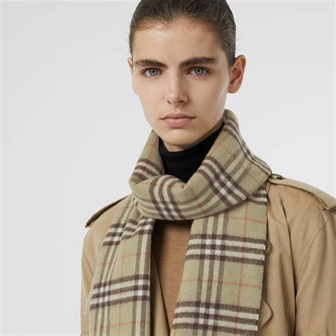 Burberry check cashmere scarf sale